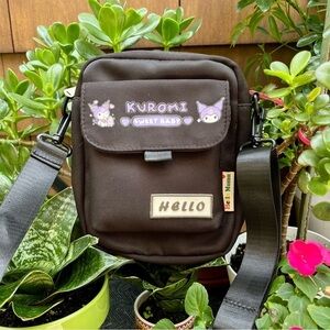 Hello Kitty Kuromi Sweet Baby Screen Printed Adjustable Crossbody Bag